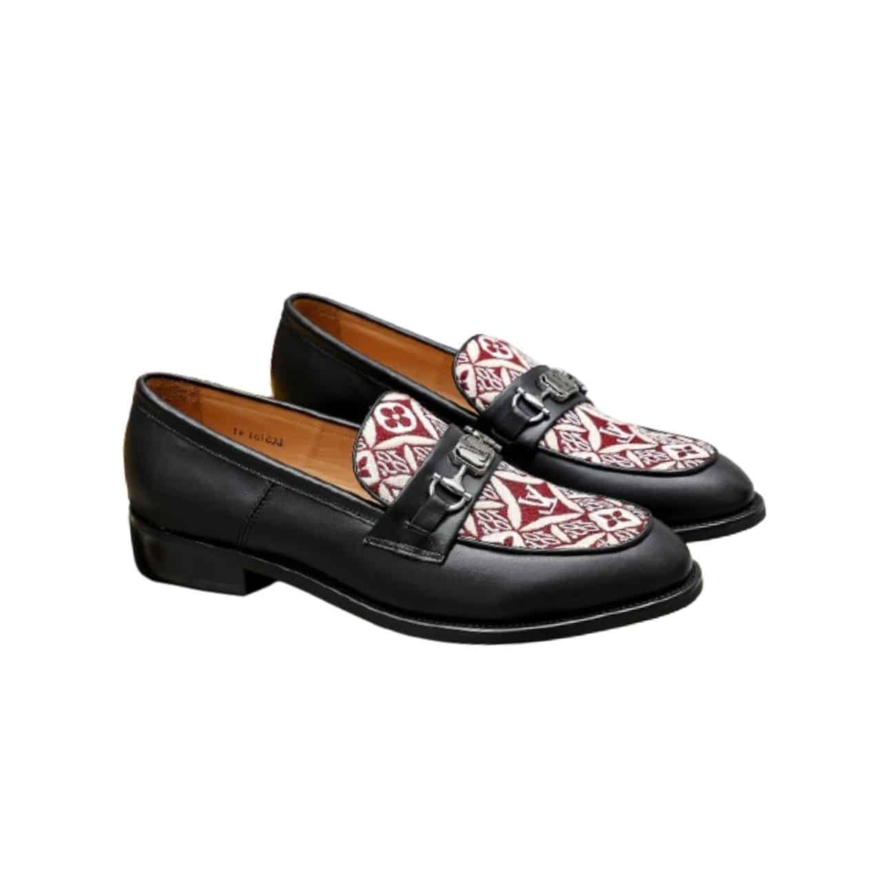 L0vis Vvtt0n Souliers Club Loafers Monogram Since 1854 Red