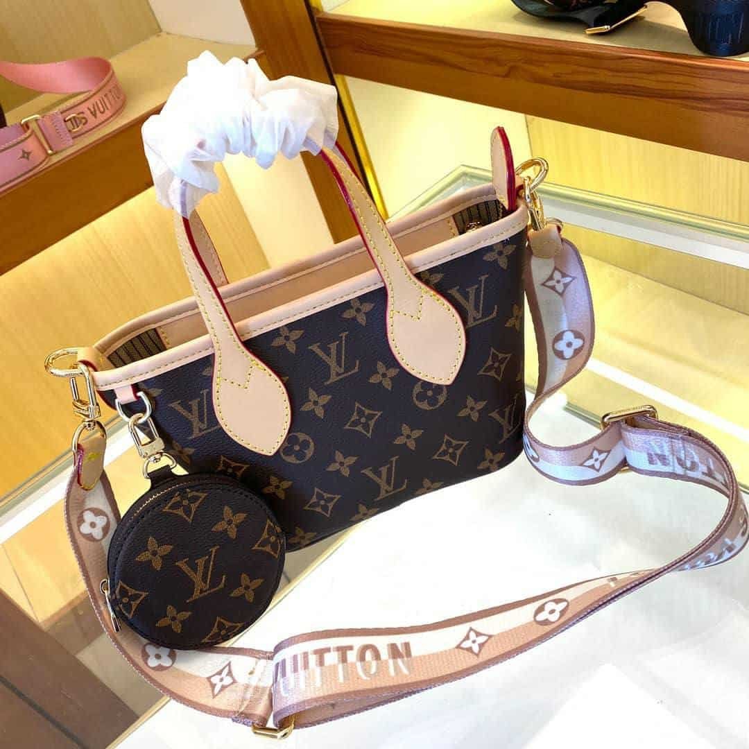 L0vis Vvtt0n Neverfull Bb Monogram Canvas Beige 25Cm M46705