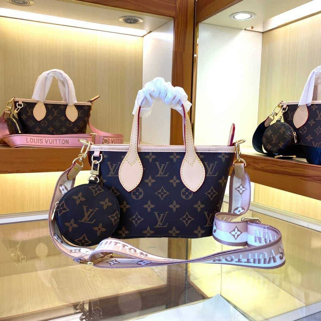 L0vis Vvtt0n Neverfull Bb Monogram Canvas Beige 25Cm M46705