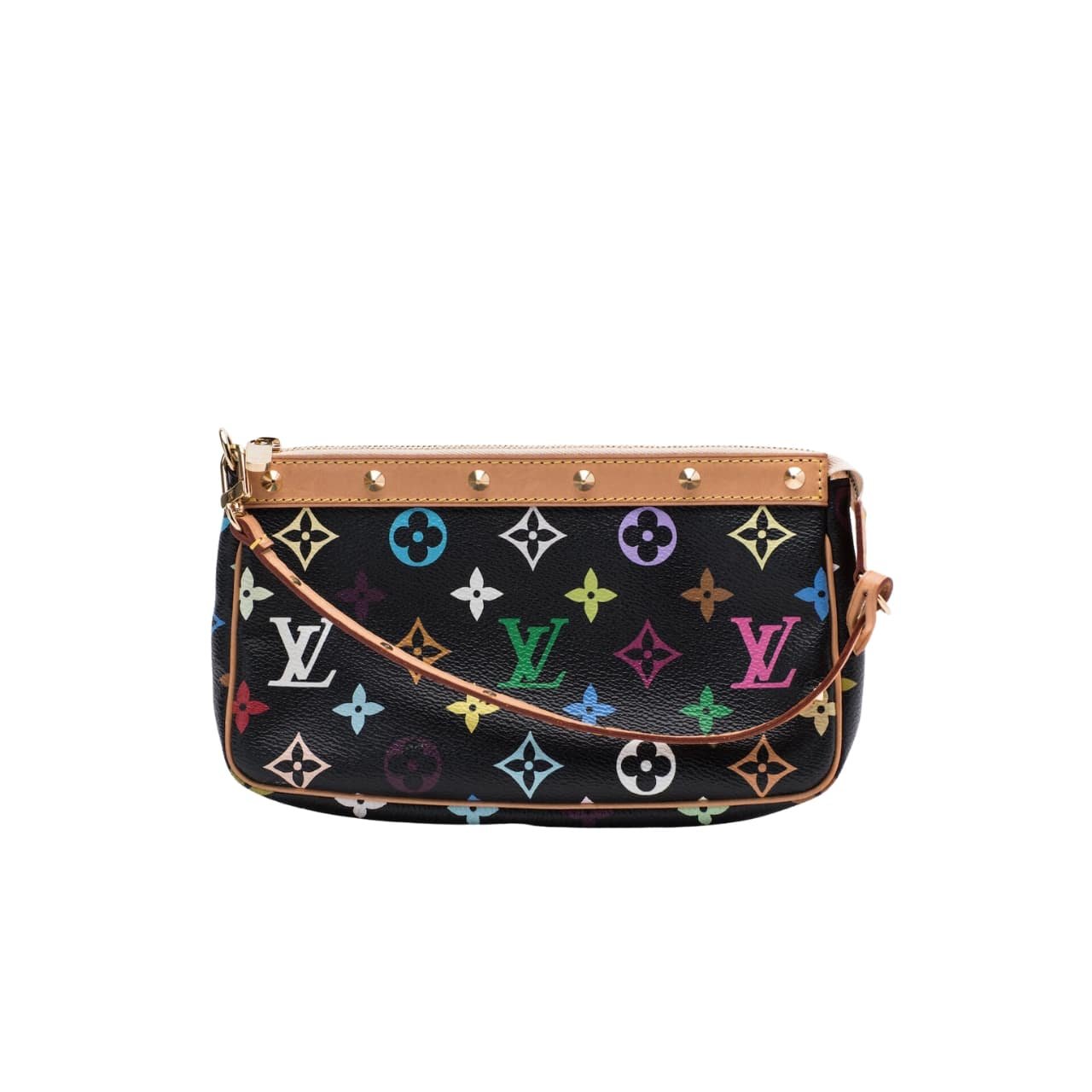 L0vis Vvtt0n Pochette Accessoires Monogram Multicolore Black 22Cm