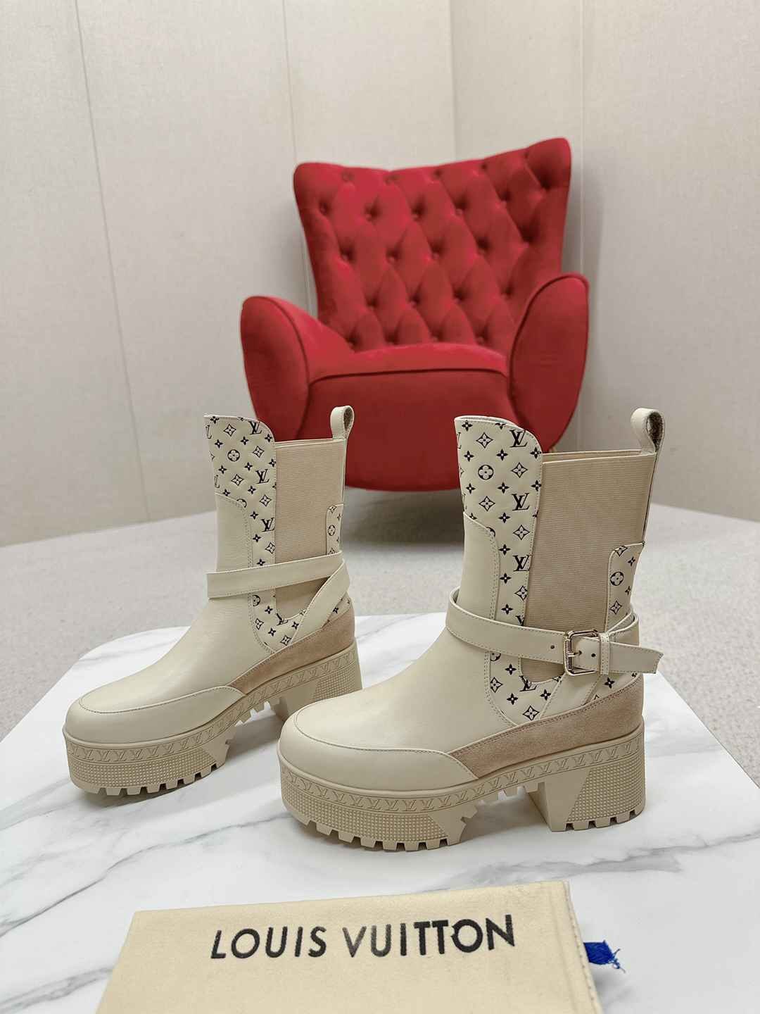 L0vis Vvtt0n Laureate Platform Chelsea Boot Beige 1Acaa1