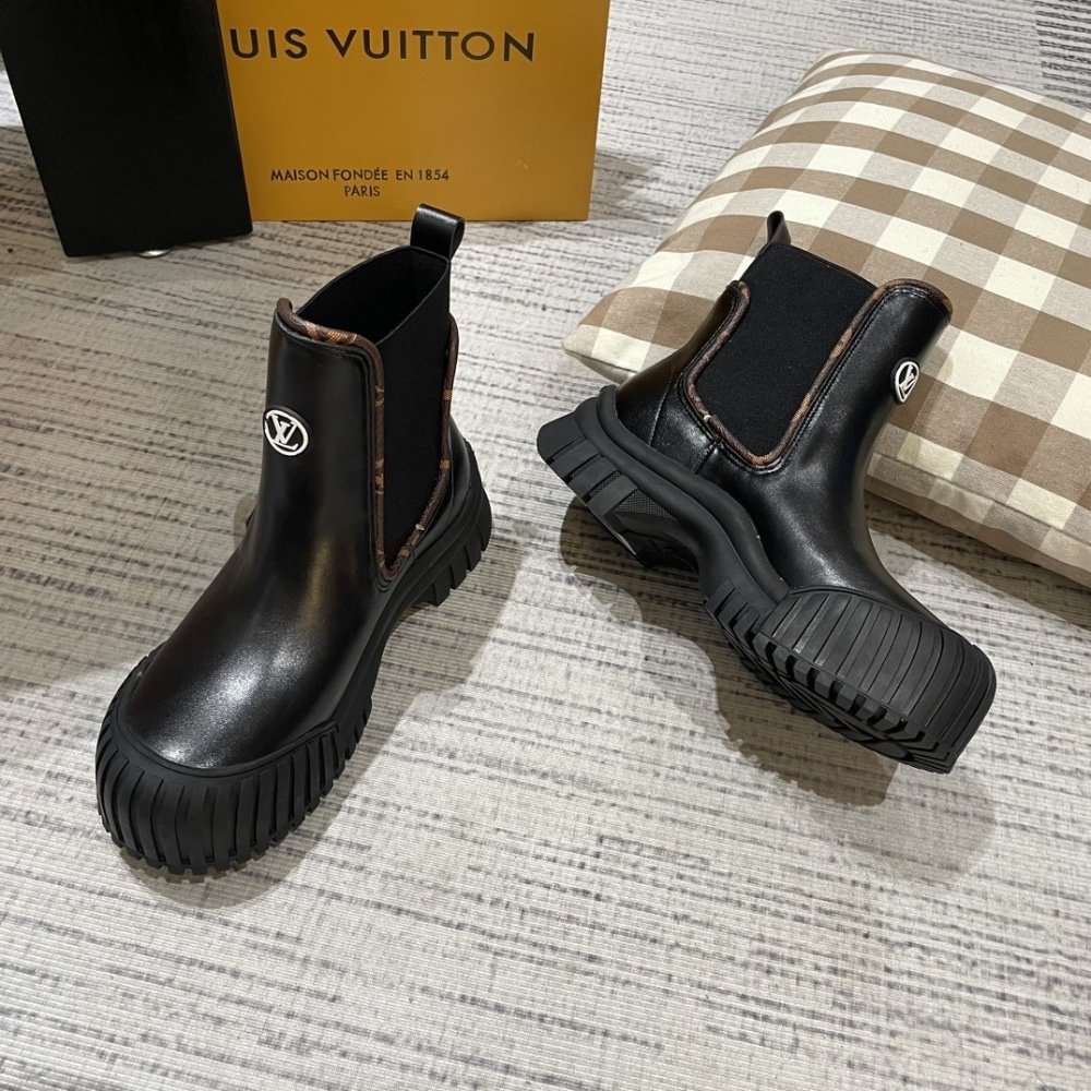 L0vis Vvtt0n Ruby Flat Ankle Boots Black 1Ab0Fo