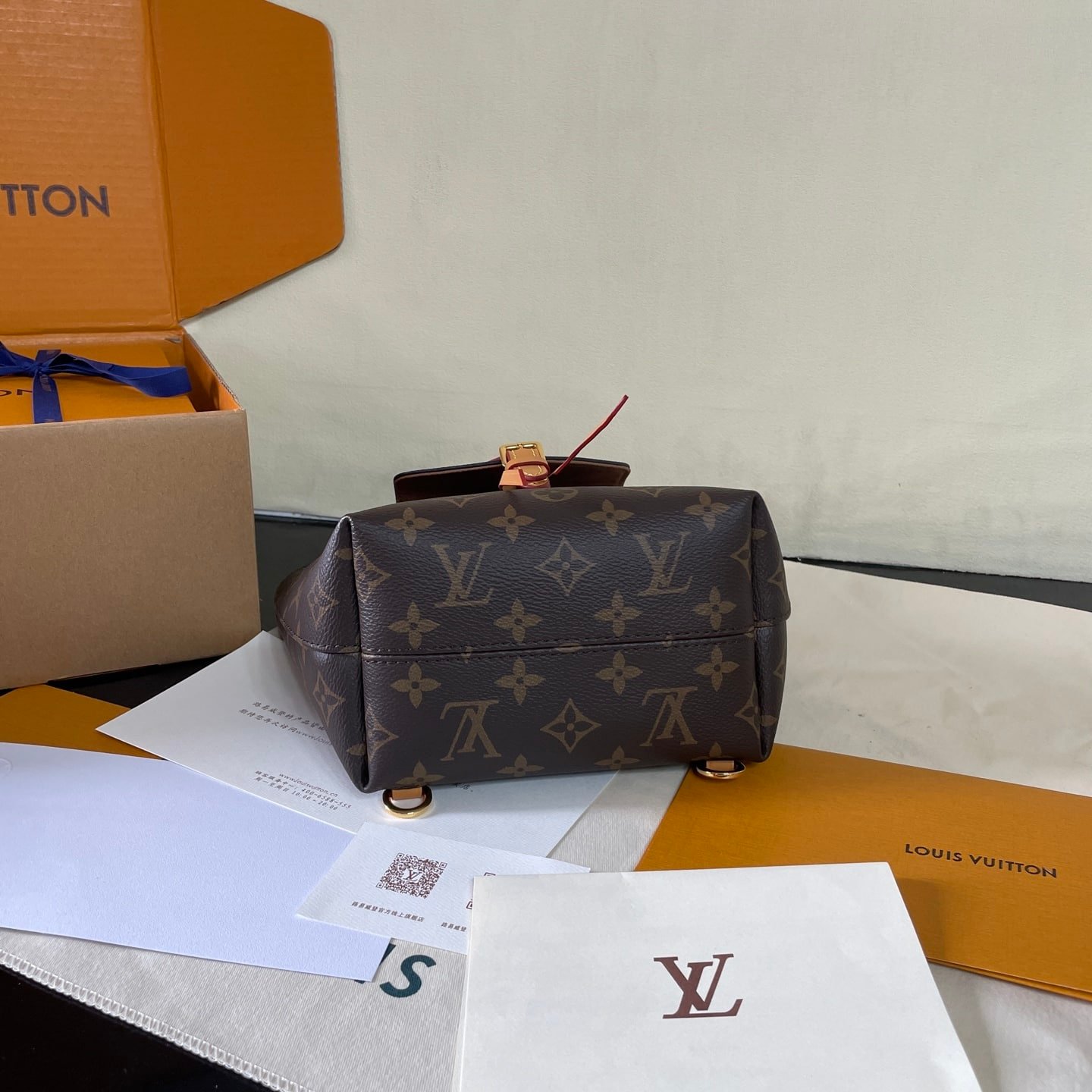 [S*per Vip 1:1] L0vis Vvtt0n Montsouris BB Monogram Canvas Brown 17Cm M45502
