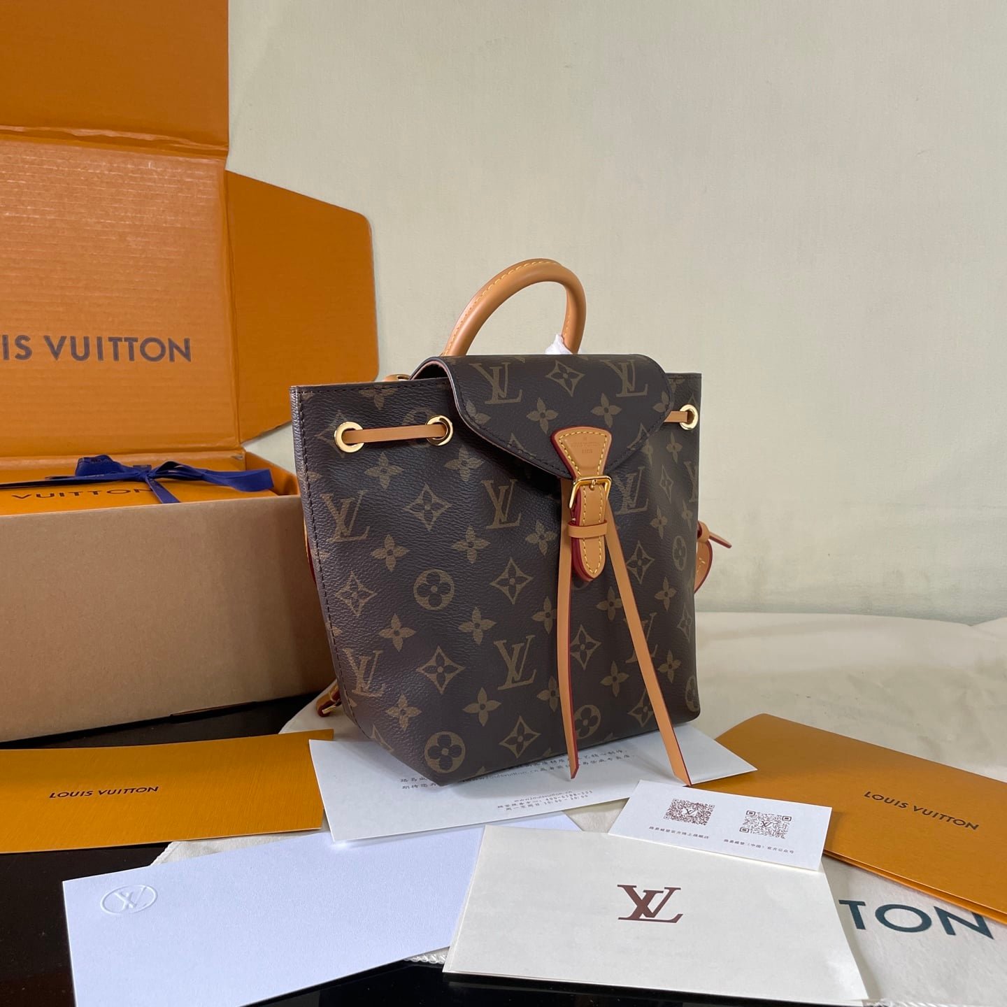 [S*per Vip 1:1] L0vis Vvtt0n Montsouris BB Monogram Canvas Brown 17Cm M45502