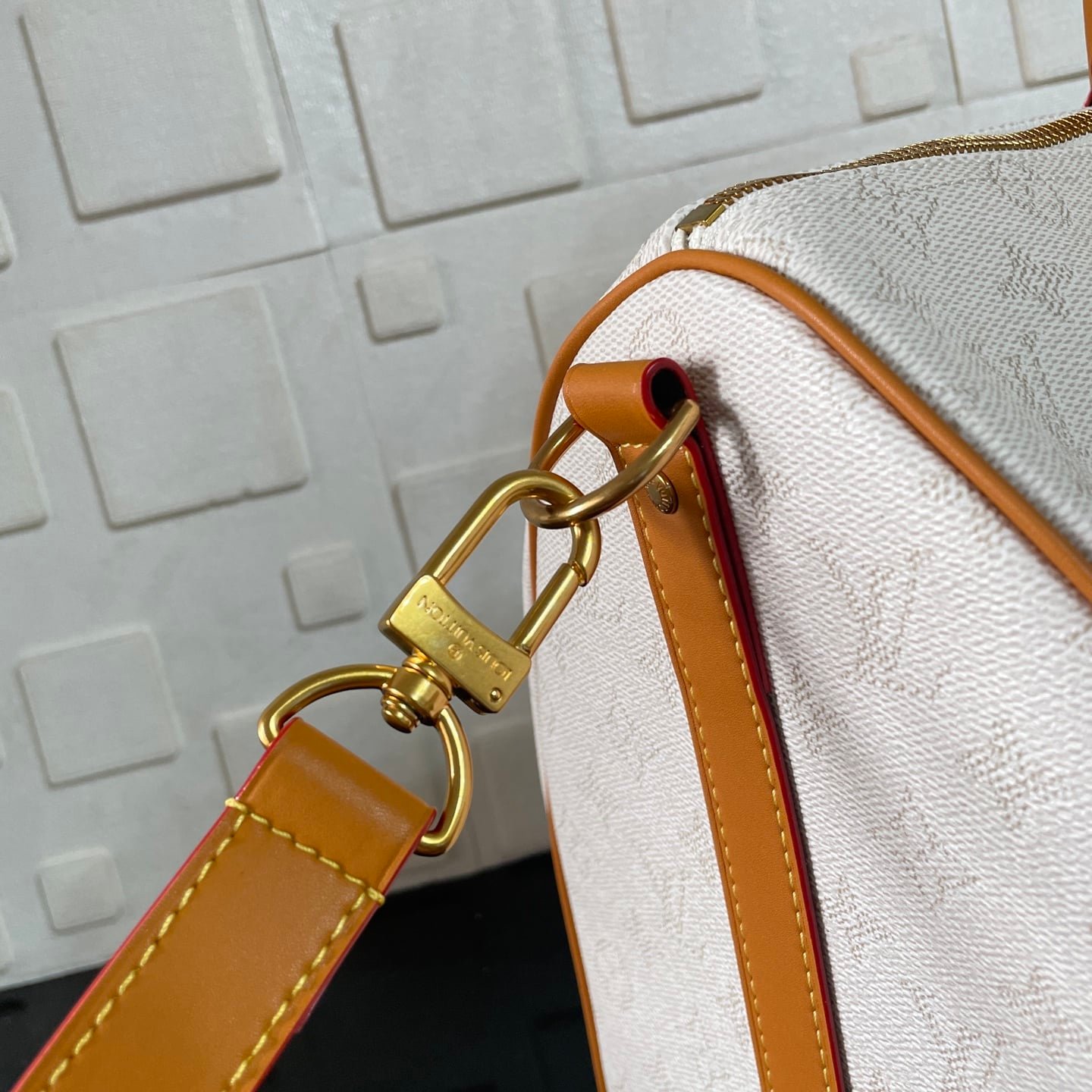 [S*per Vip 1:1] L0vis Vvtt0n Keepall Bandoulière 45 Off White 45Cm M14838