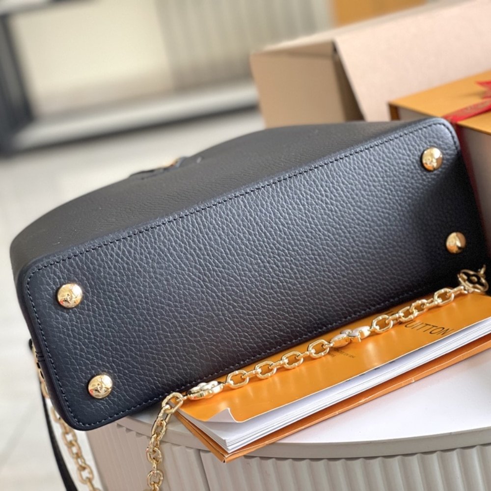 L0vis Vvtt0n Capucines BB Bag Black And Grey 27Cm M20708