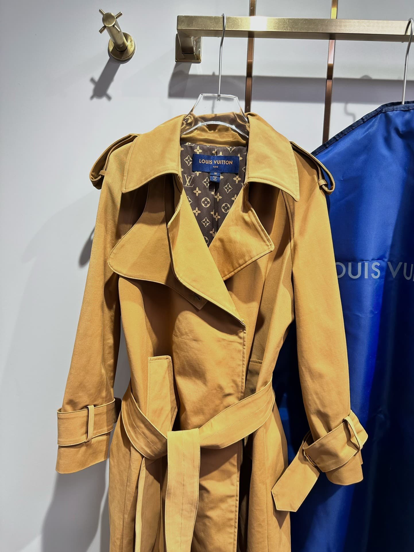 L0vis Vvtt0n Oversized Detail Trench Coat Sandy Beige 1Abd9W