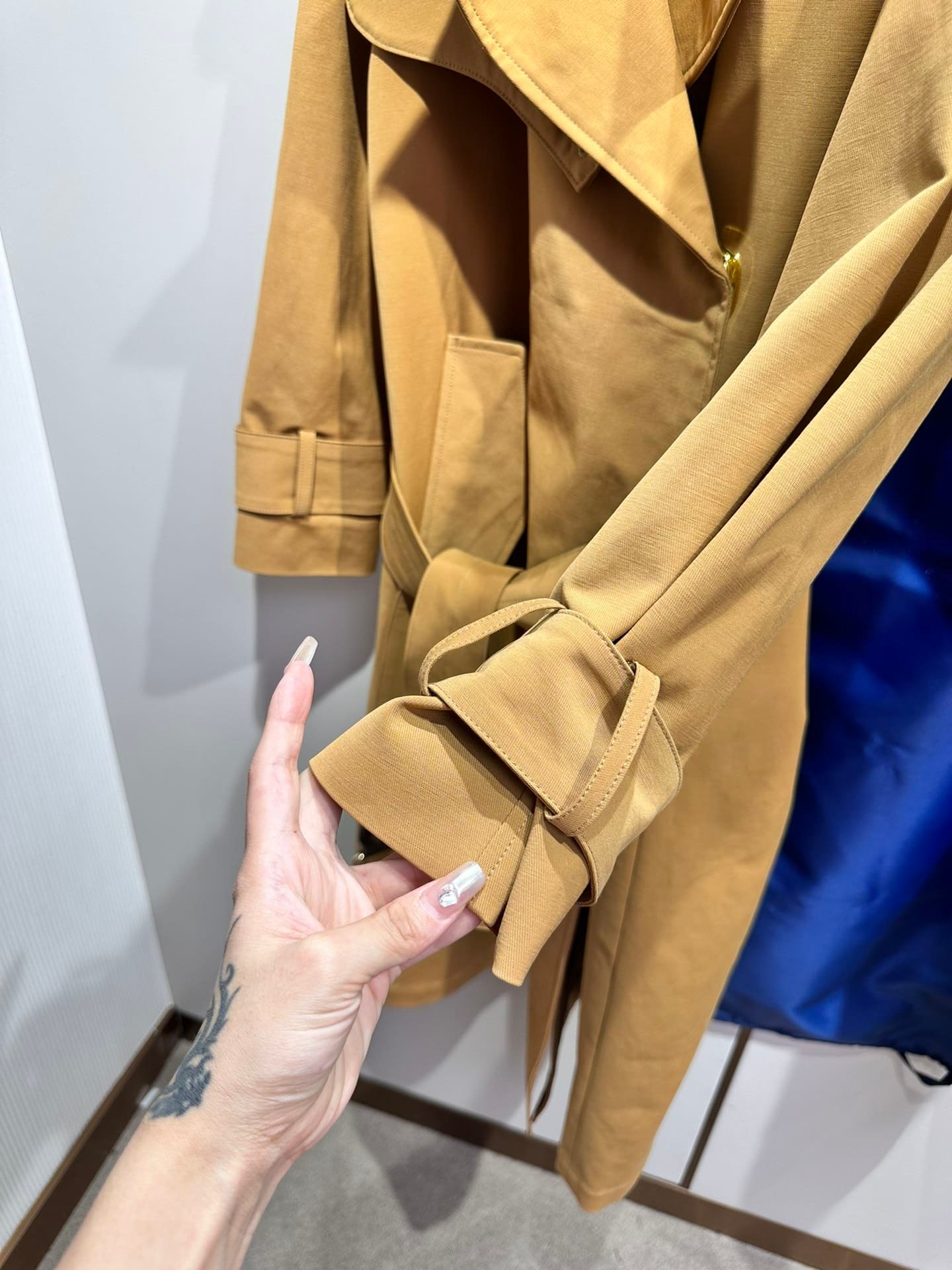 L0vis Vvtt0n Oversized Detail Trench Coat Sandy Beige 1Abd9W