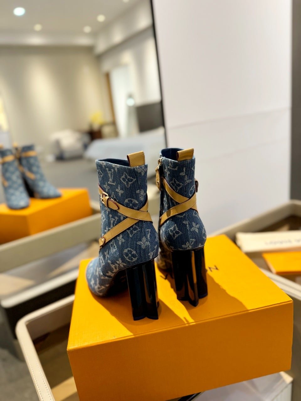 L0vis Vvtt0n Silhouette Ankle Boots Denim Blue 1Acjtu