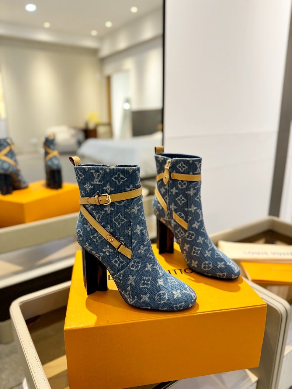 L0vis Vvtt0n Silhouette Ankle Boots Denim Blue 1Acjtu