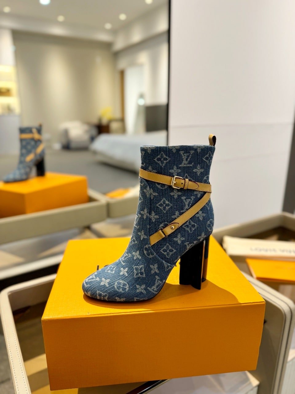 L0vis Vvtt0n Silhouette Ankle Boots Denim Blue 1Acjtu