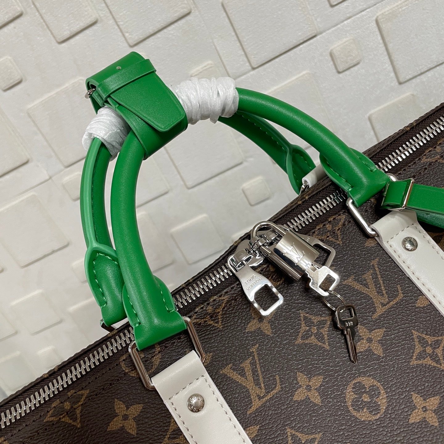 [S*per Vip 1:1] L0vis Vvtt0n Keepall Bandoulière 50 Monogram And Green 50Cm M13926