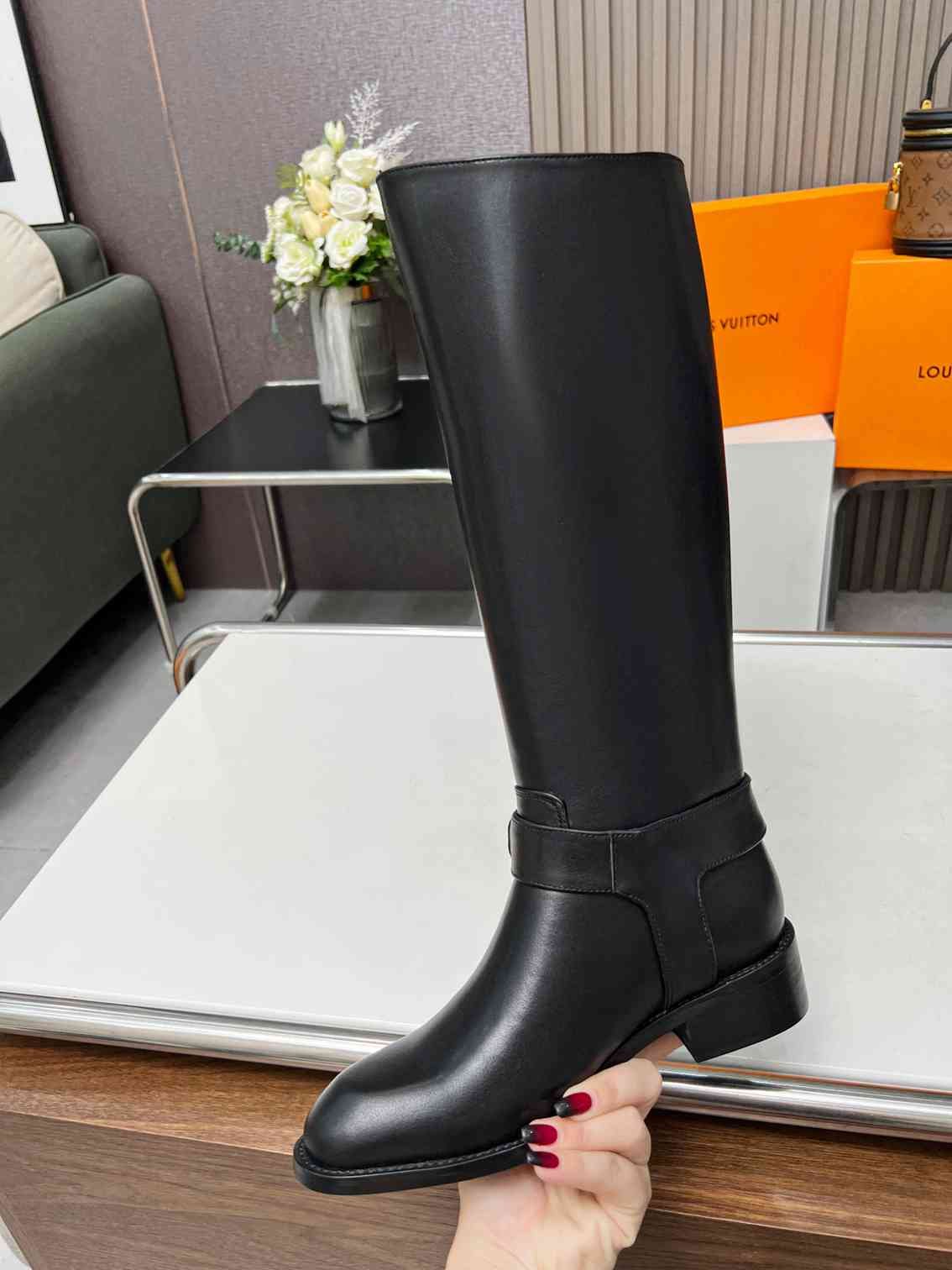 L0vis Vvtt0n Westside Flat High Boot Black 1Ac6V8