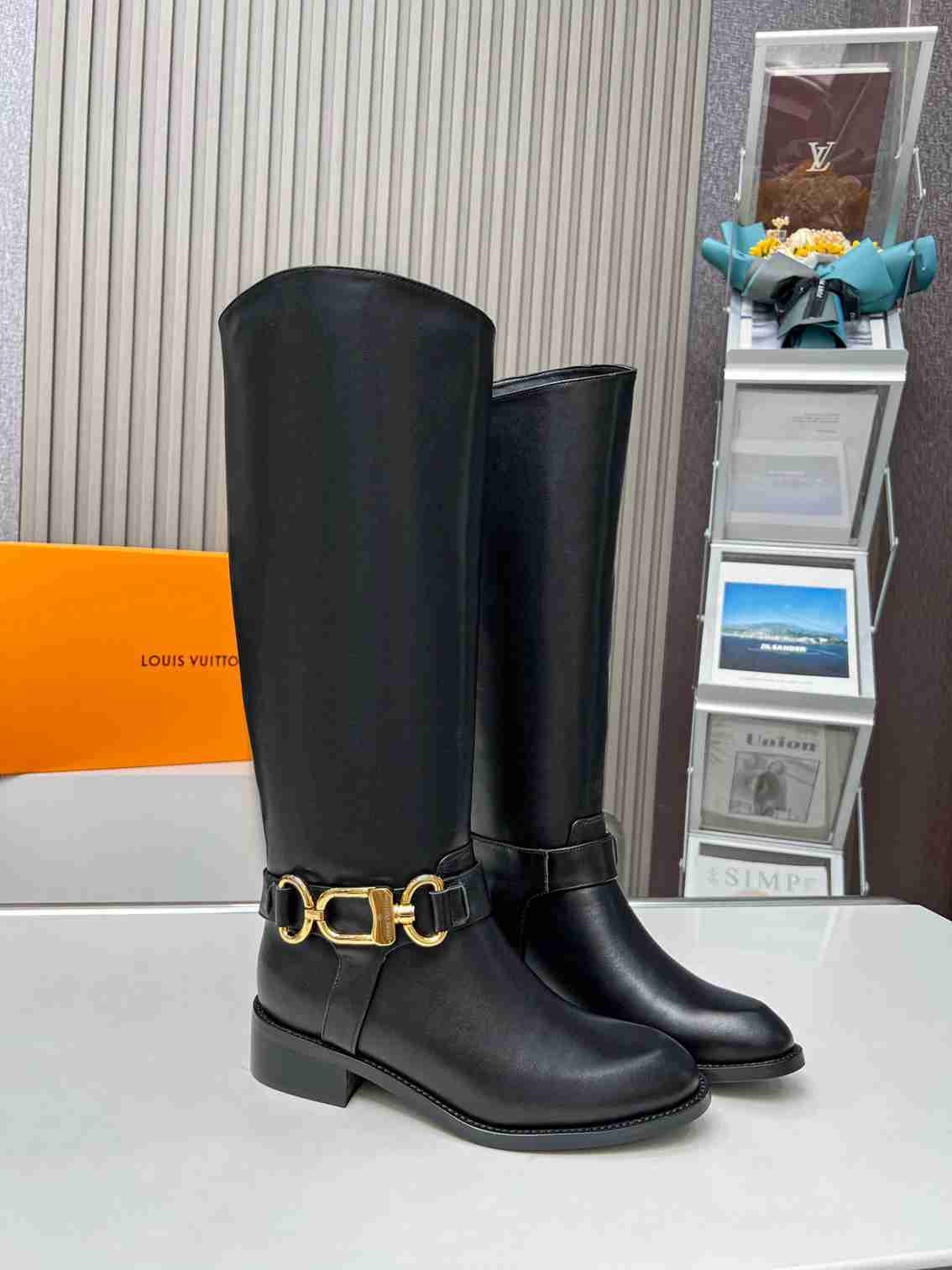 L0vis Vvtt0n Westside Flat High Boot Black 1Ac6V8