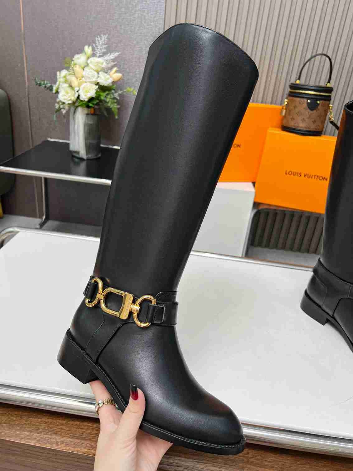L0vis Vvtt0n Westside Flat High Boot Black 1Ac6V8
