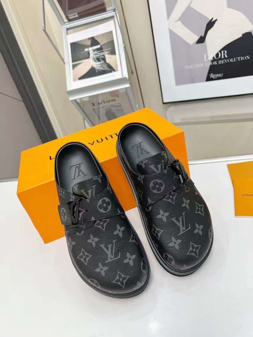 L0vis Vvtt0n Lv Easy Mule Monogram Eclipse 1A8Wir