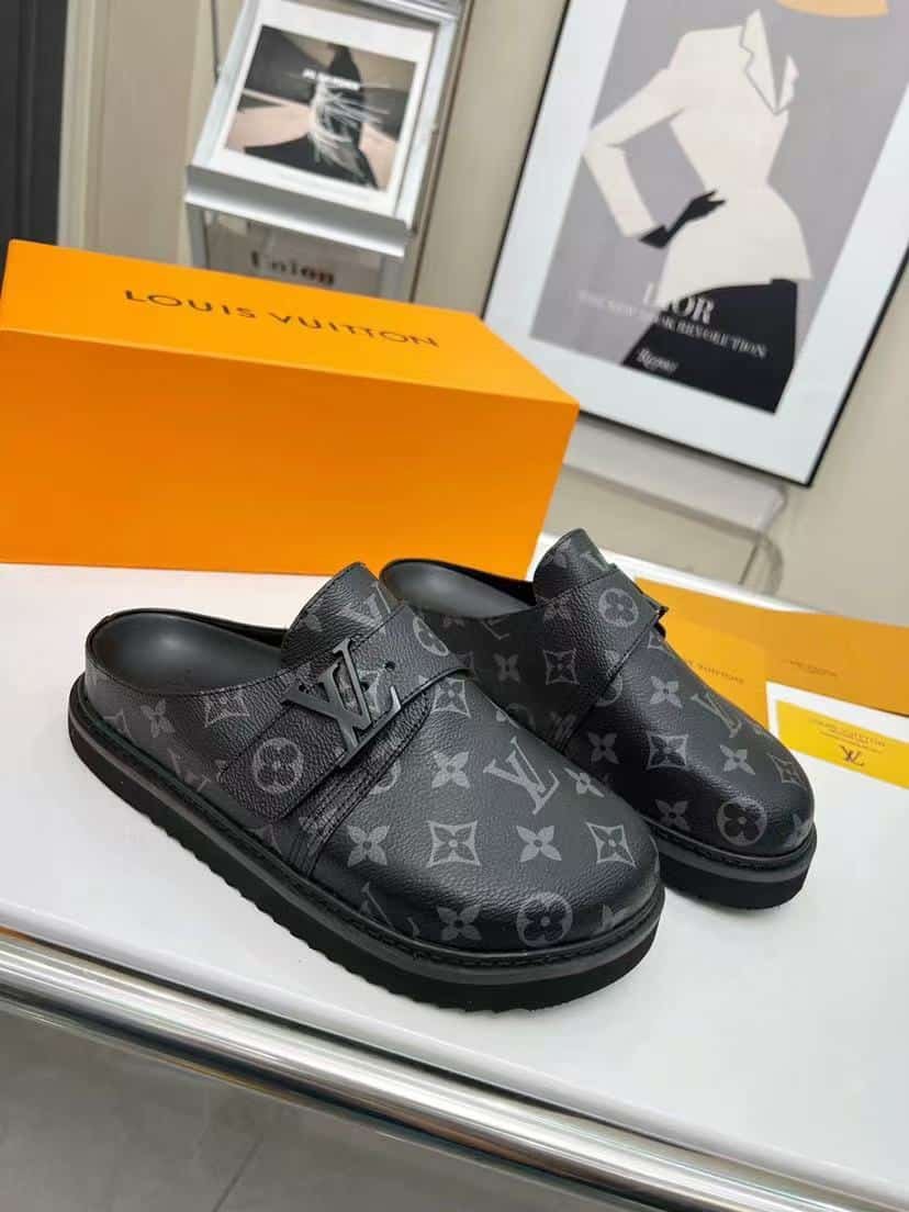 L0vis Vvtt0n Lv Easy Mule Monogram Eclipse 1A8Wir