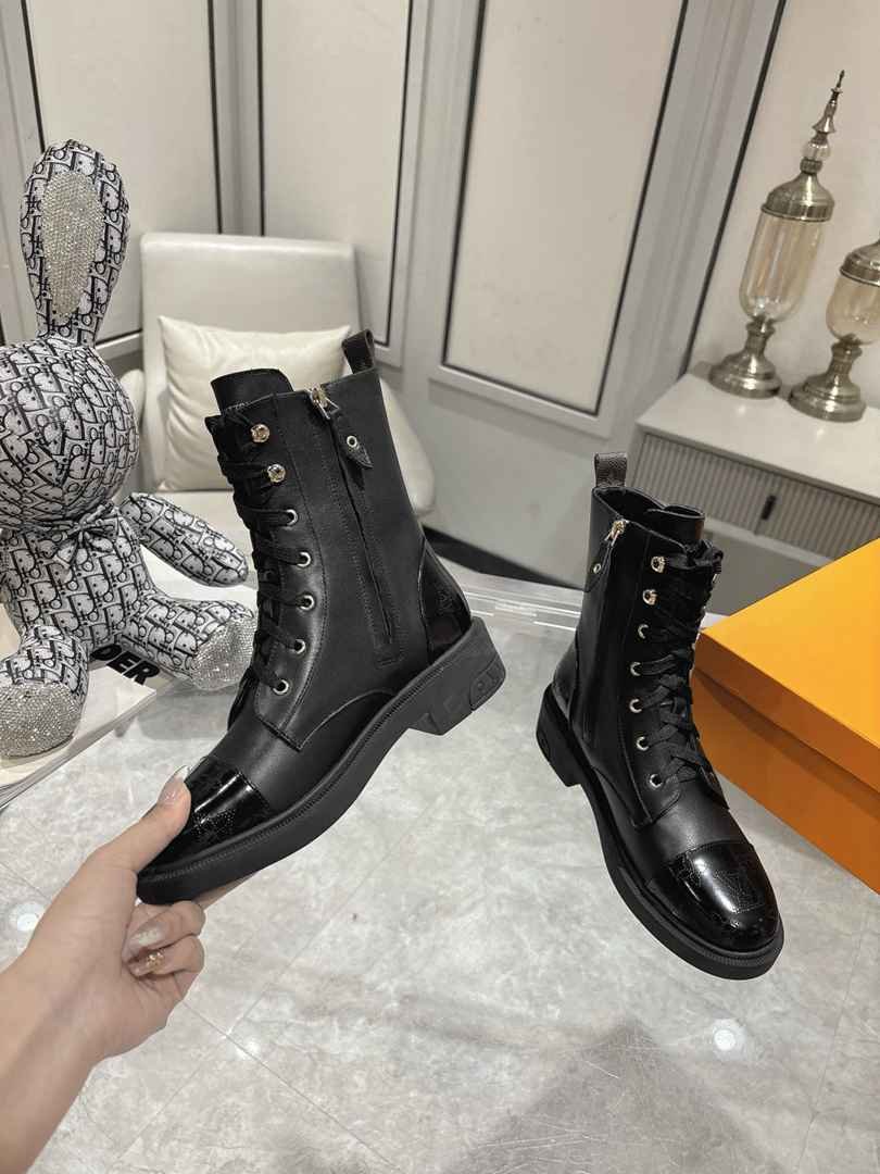 L0vis Vvtt0n Citizen Flat Ranger Boot Leather Black