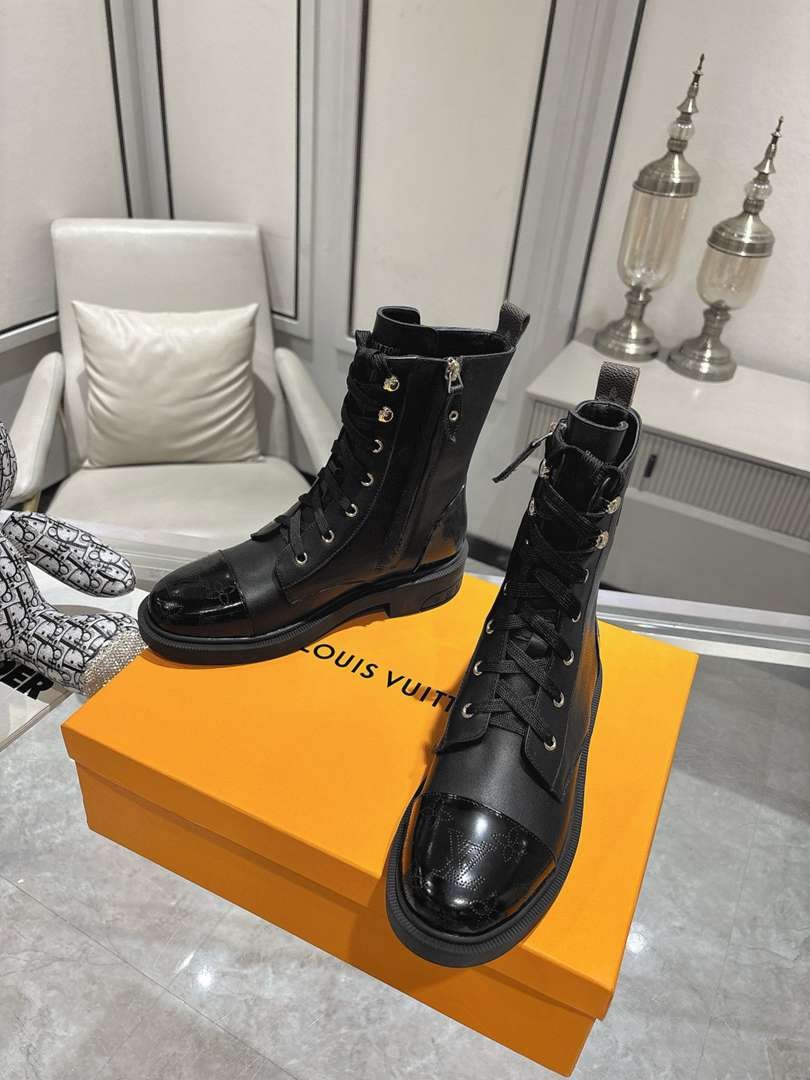 L0vis Vvtt0n Citizen Flat Ranger Boot Leather Black