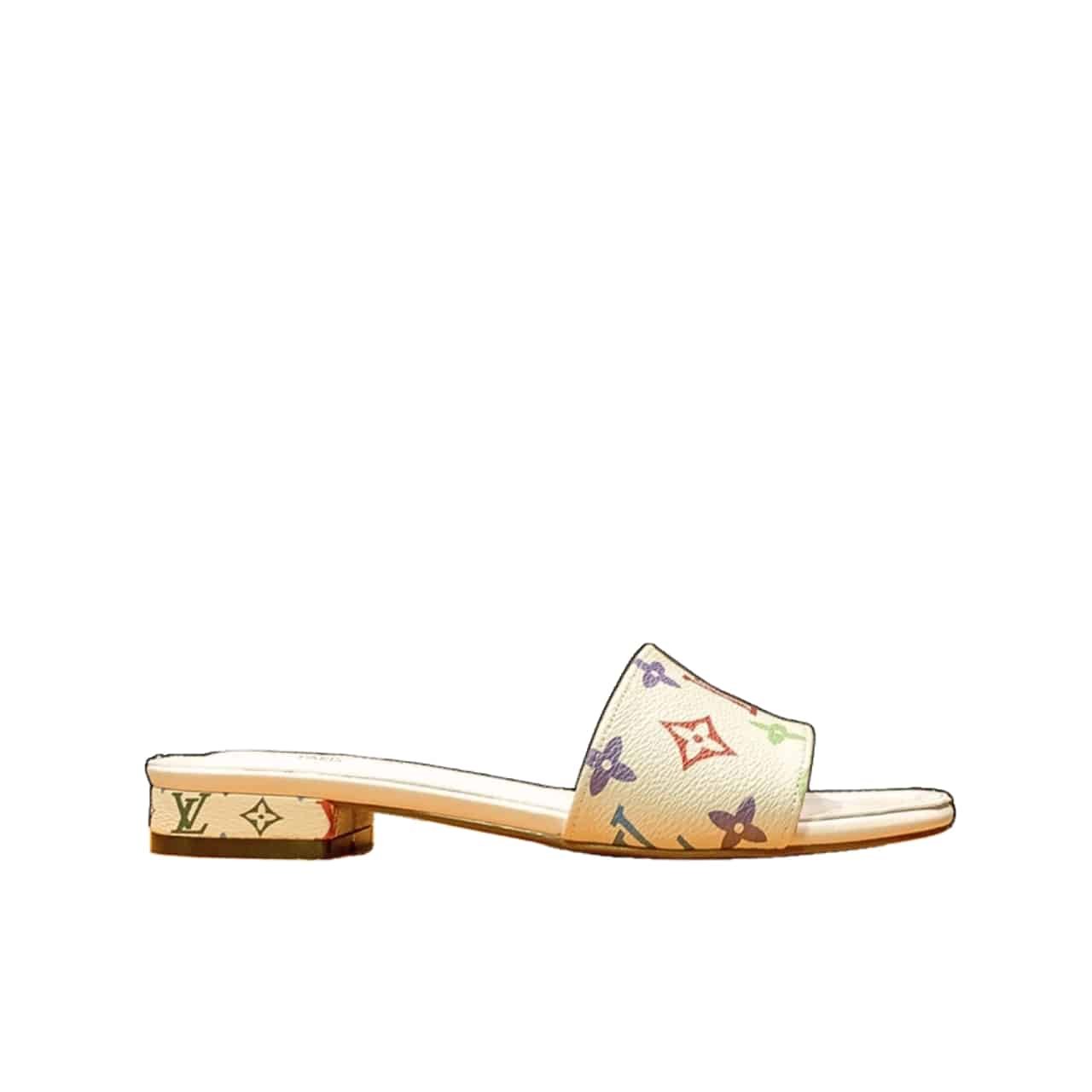 L0vis Vvtt0n Lock It Flat Mule Monogram Multicolor