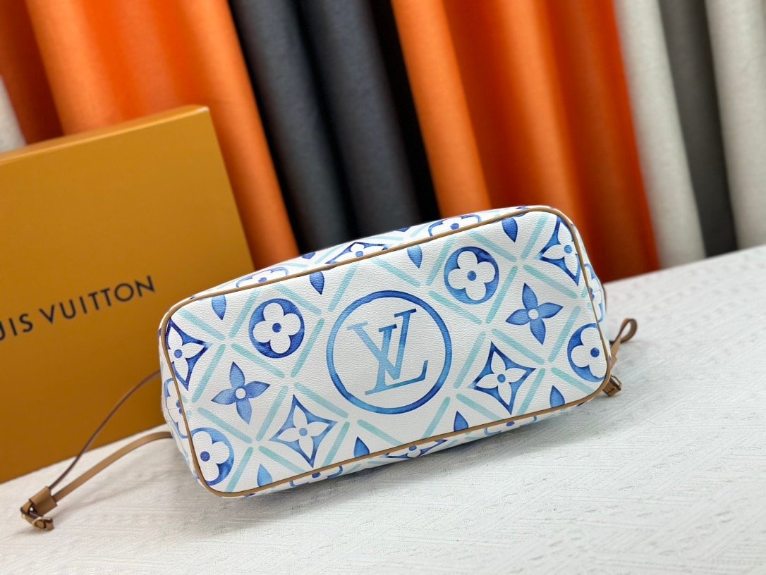 L0vis Vvtt0n Neverfull Mm Autres Toiles Monogram Lagoon 31Cm M11263