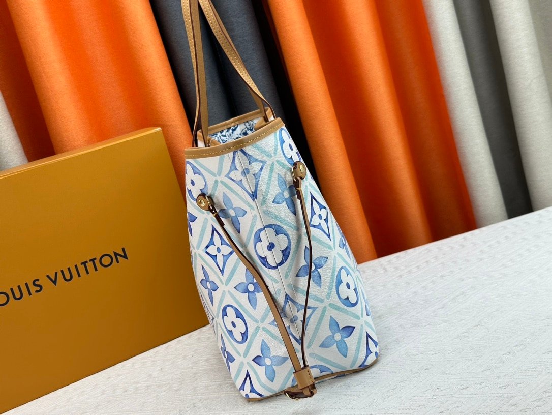 L0vis Vvtt0n Neverfull Mm Autres Toiles Monogram Lagoon 31Cm M11263
