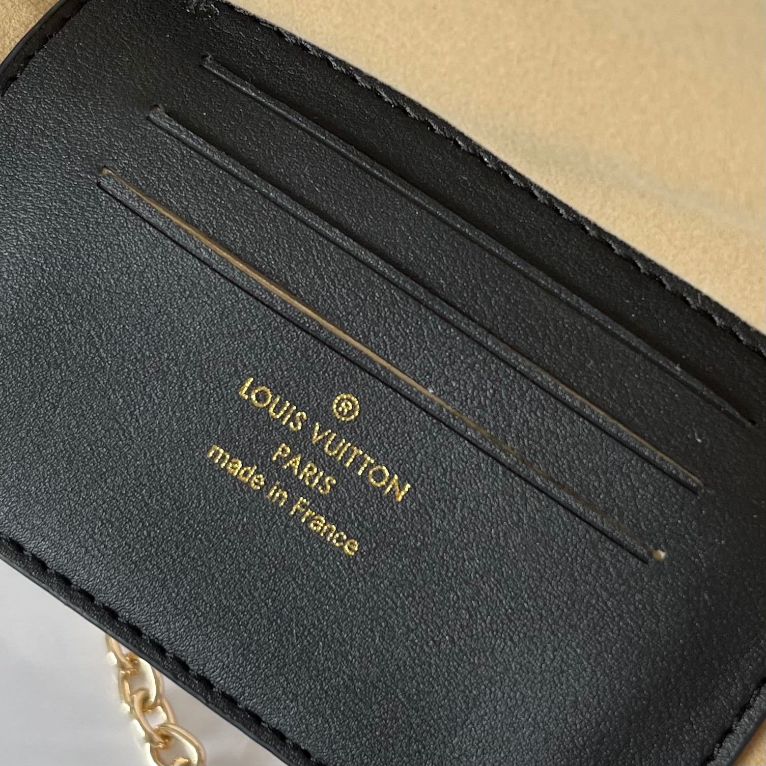 L0vis Vvtt0n Wallet On Chain Ivy Monogram Canvas Dune 23Cm M83091