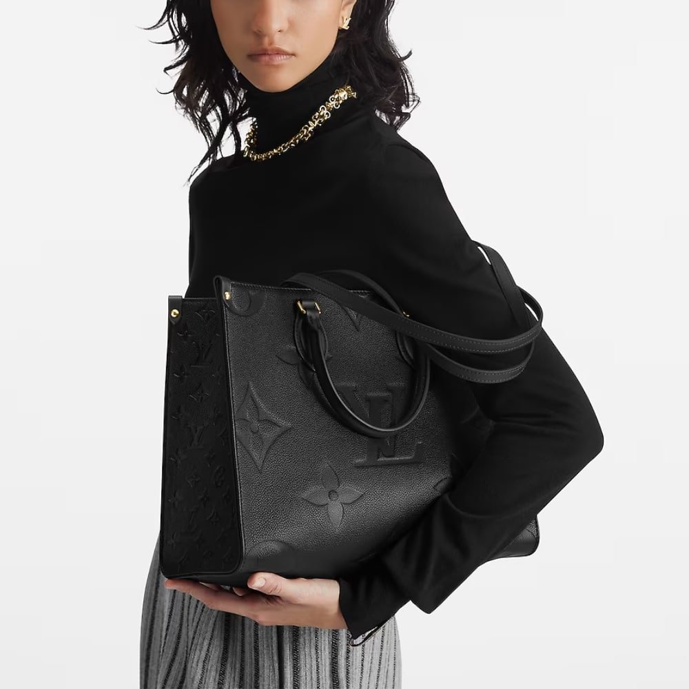 L0vis Vvtt0n Onthego MM Monogram Empreinte Black 35Cm M45595