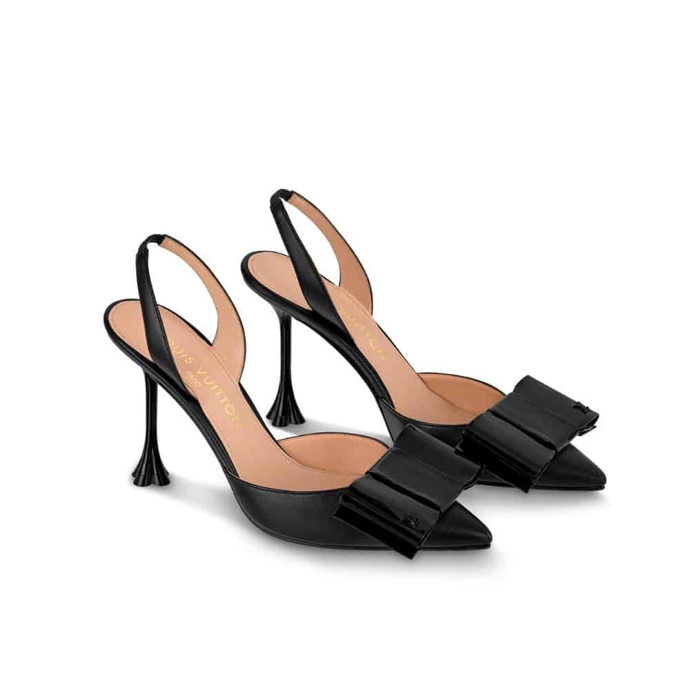 L0vis Vvtt0n Blossom Slingback Pump Black 1Acaps