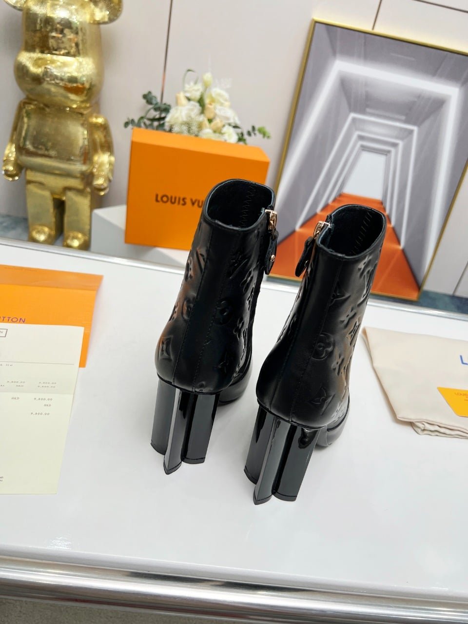 L0vis Vvtt0n Silhouette Ankle Boot Black 1Abp9J