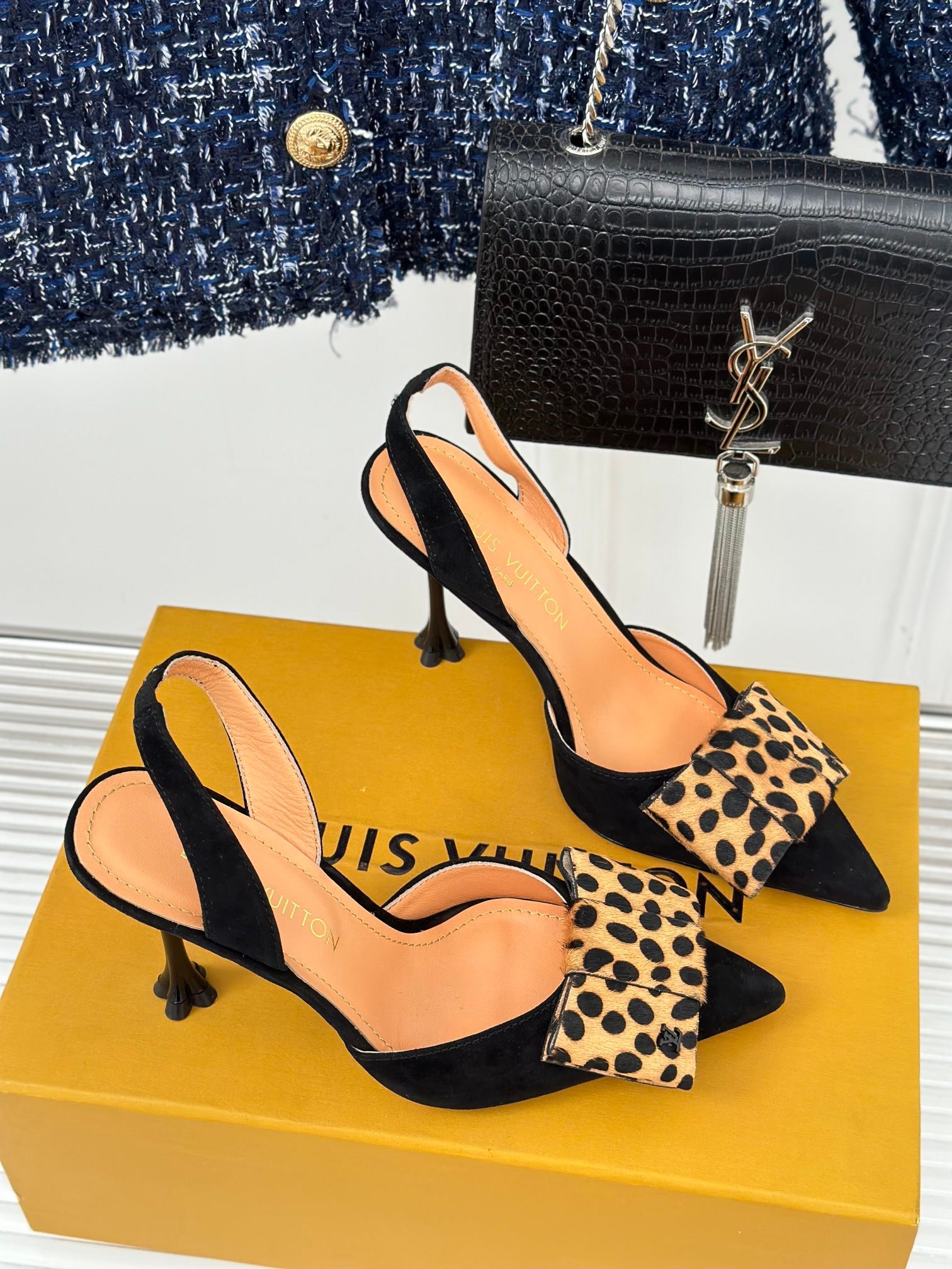 L0vis Vvtt0n Blossom Slingback Pump Black 1Ac8B4