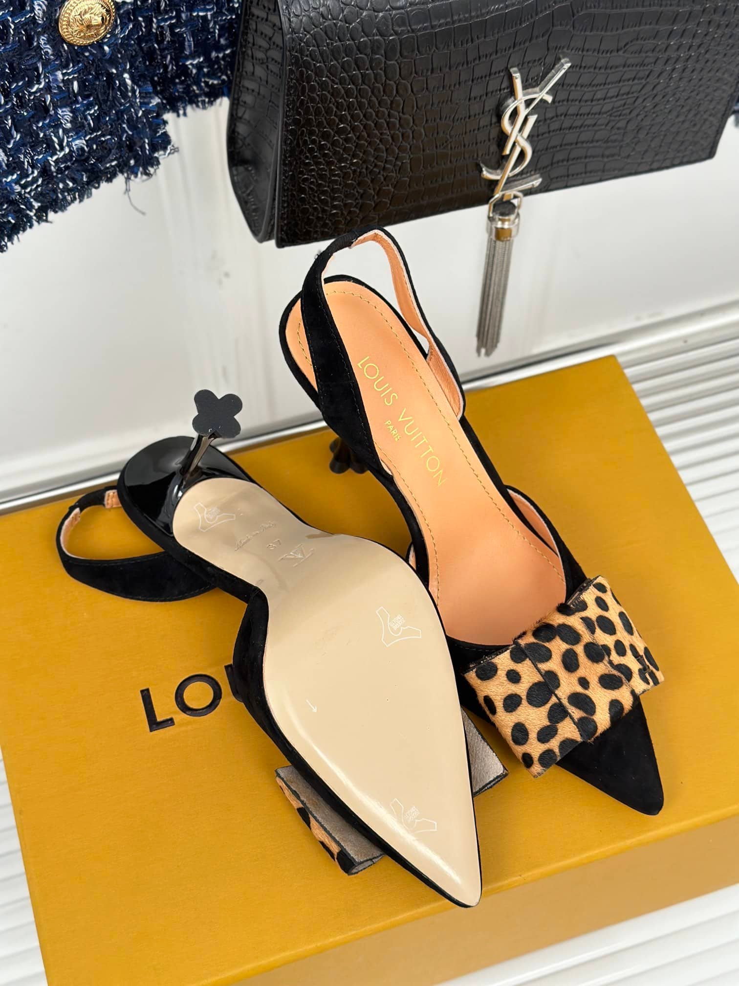 L0vis Vvtt0n Blossom Slingback Pump Black 1Ac8B4