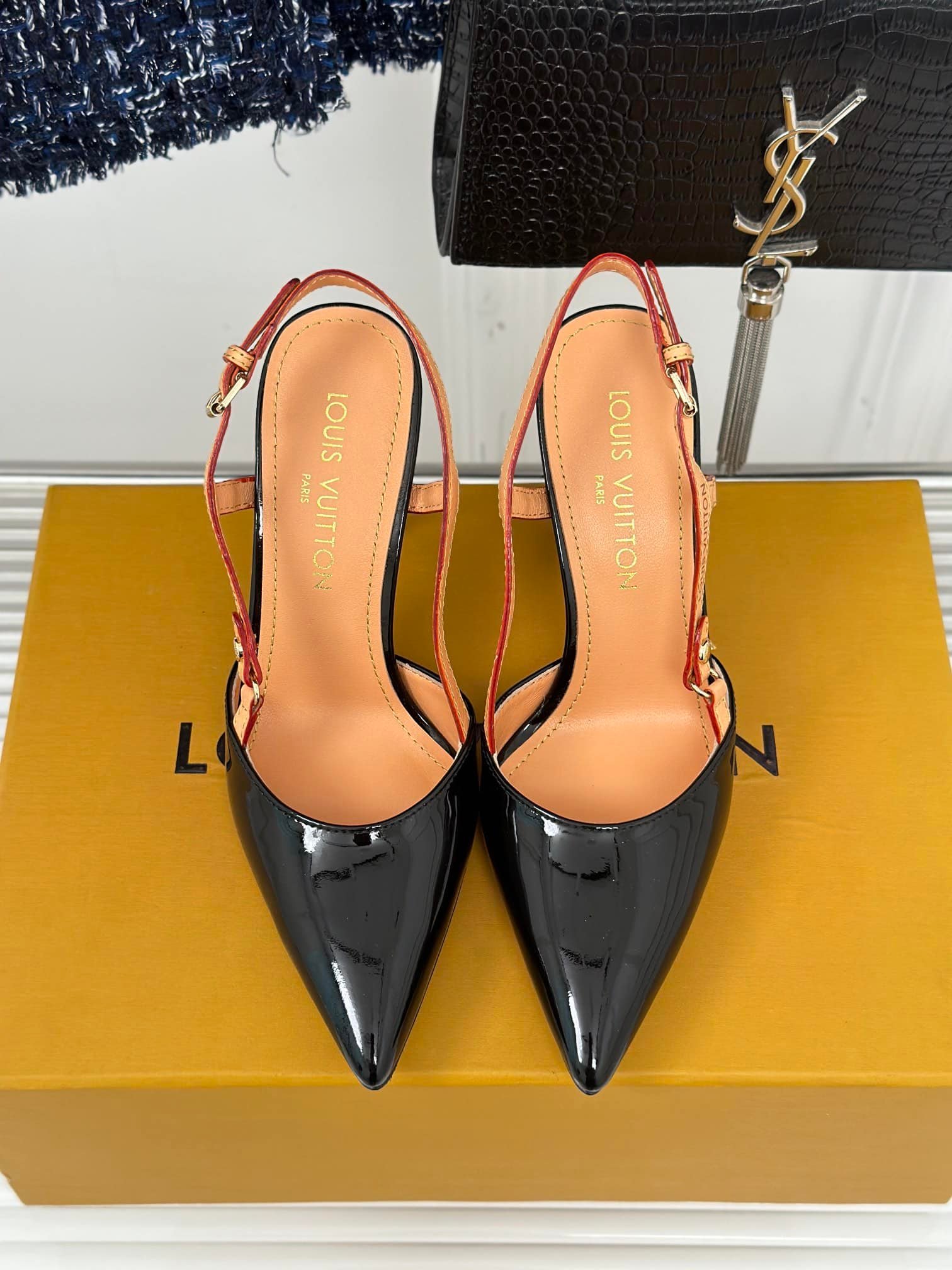 L0vis Vvtt0n Blossom Slingback Pump Black 1Ac8Np
