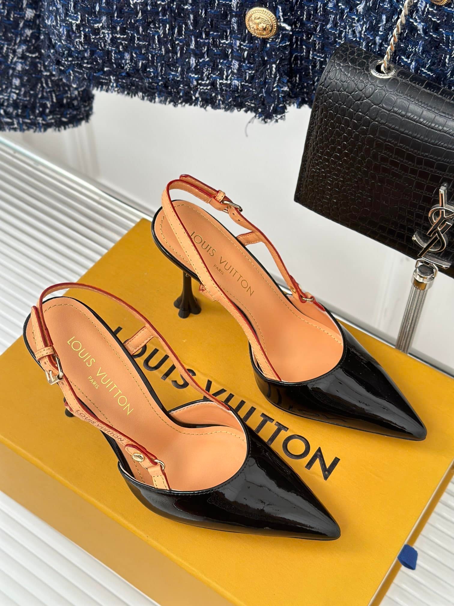 L0vis Vvtt0n Blossom Slingback Pump Black 1Ac8Np