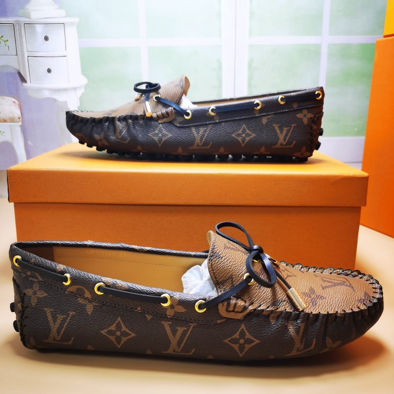 L0vis Vvtt0n Gloria Flat Loafers Brown 1Abv23
