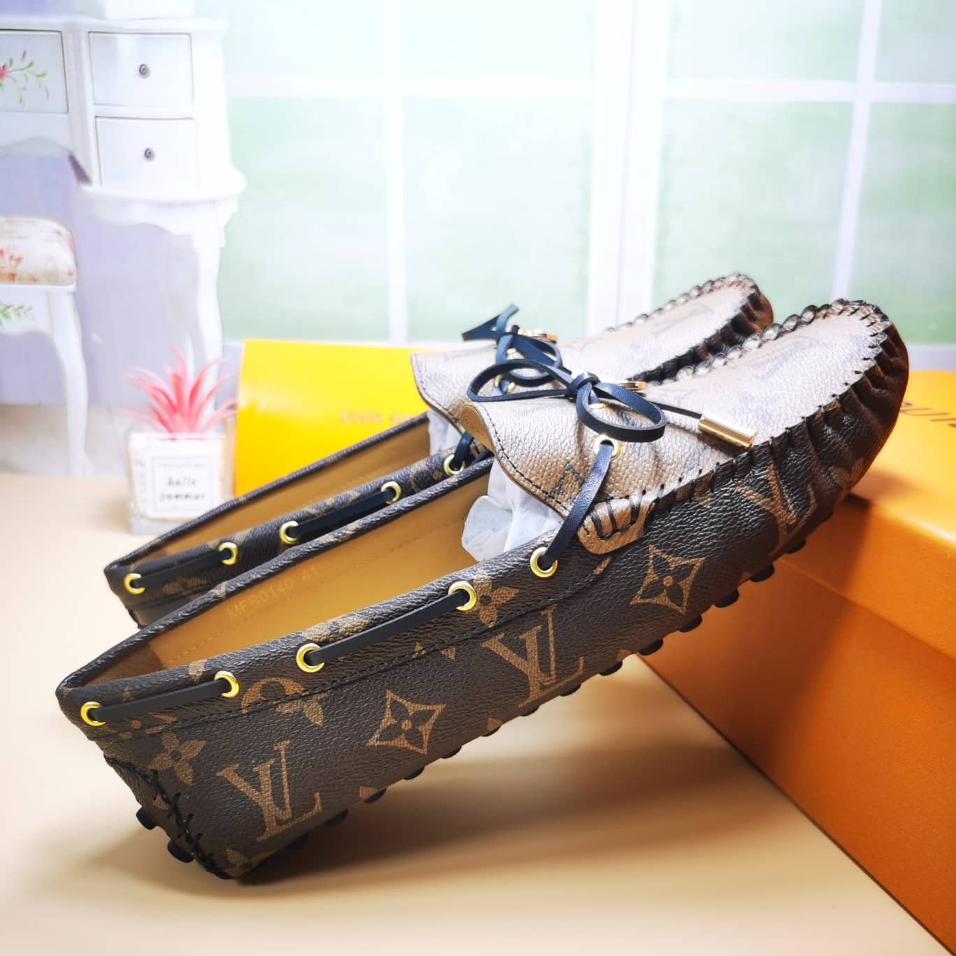 L0vis Vvtt0n Gloria Flat Loafers Brown 1Abv23