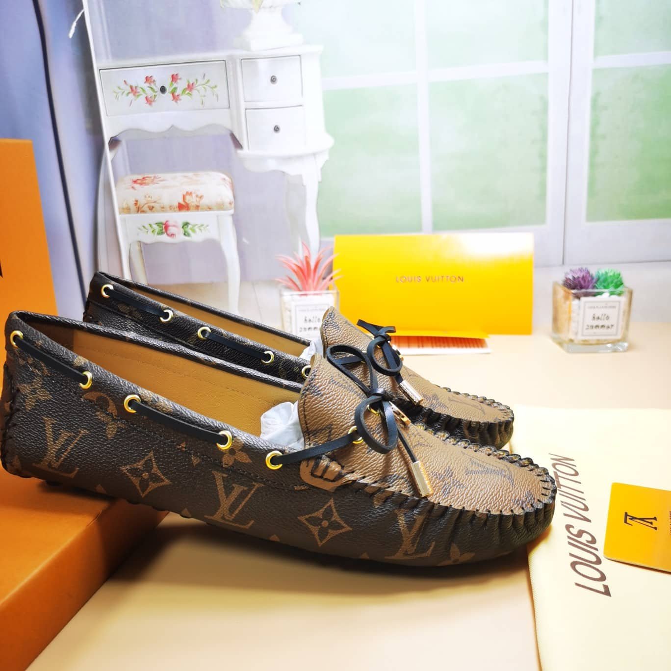 L0vis Vvtt0n Gloria Flat Loafers Brown 1Abv23