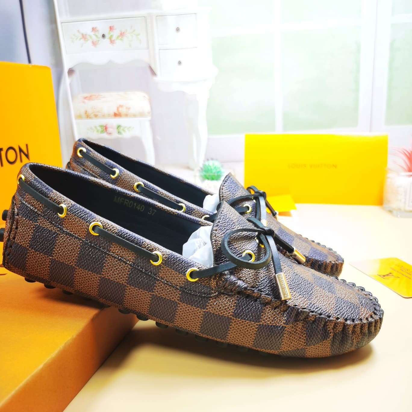 L0vis Vvtt0n Gloria Loafers Damier Brown