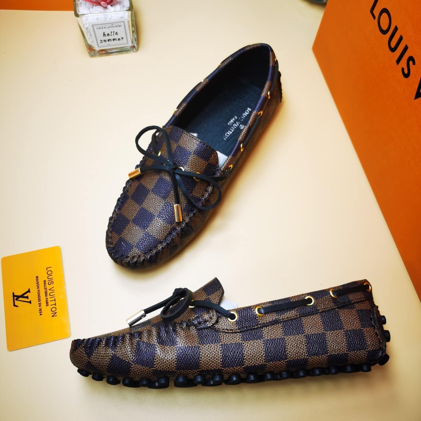 L0vis Vvtt0n Gloria Loafers Damier Brown