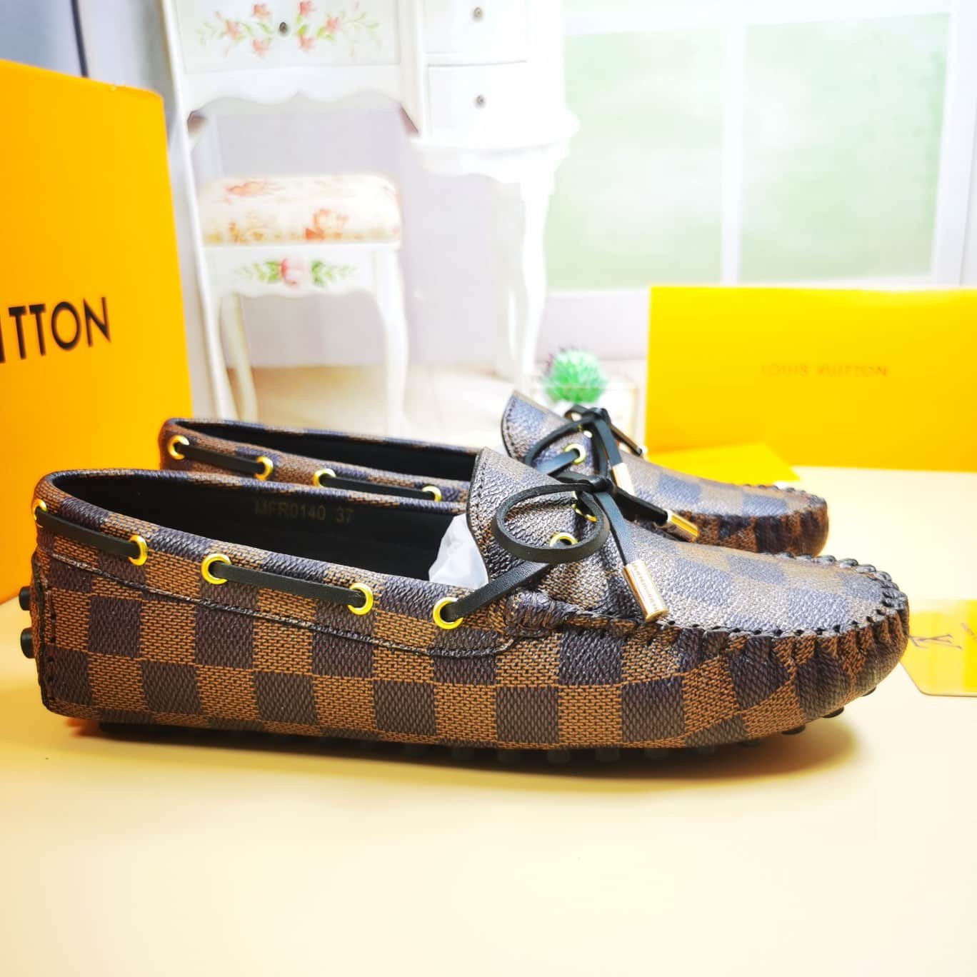 L0vis Vvtt0n Gloria Loafers Damier Brown
