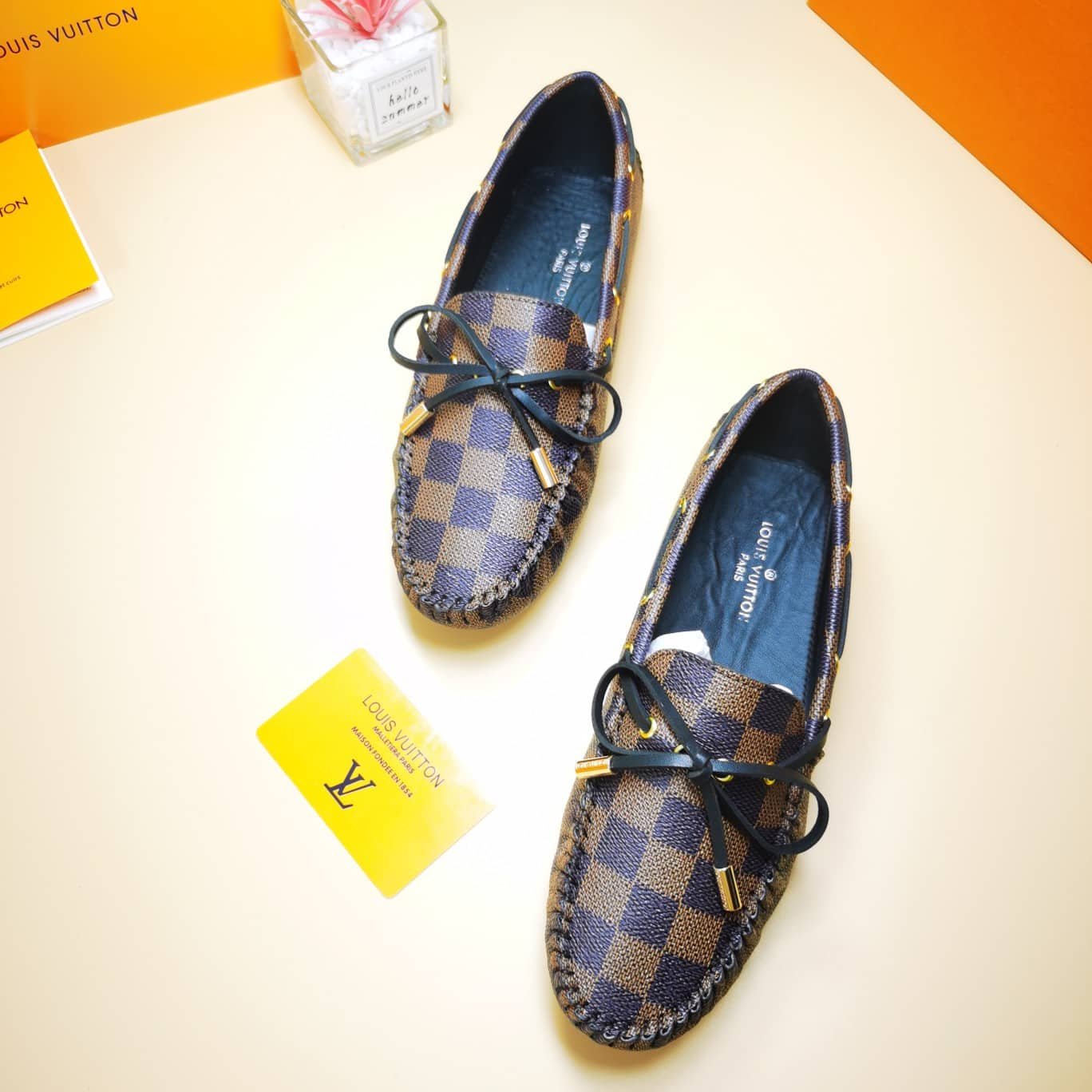 L0vis Vvtt0n Gloria Loafers Damier Brown
