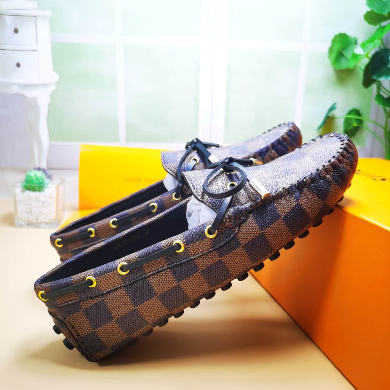 L0vis Vvtt0n Gloria Loafers Damier Brown