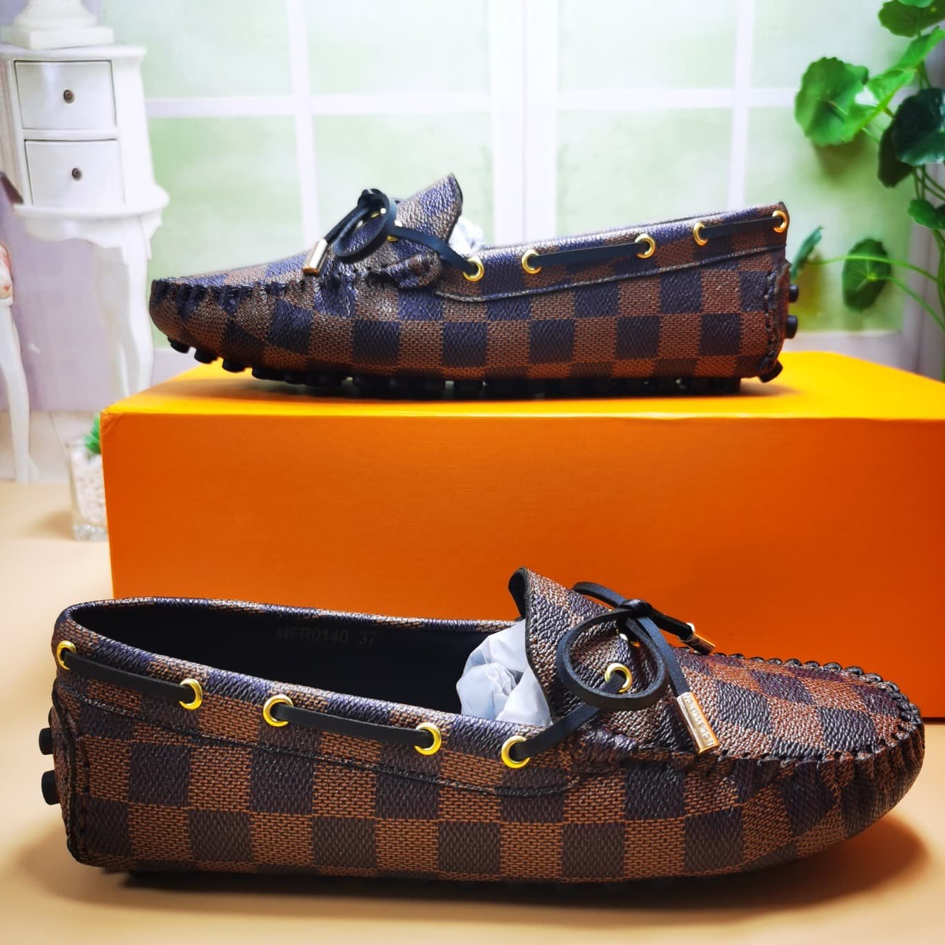 L0vis Vvtt0n Gloria Loafers Damier Brown