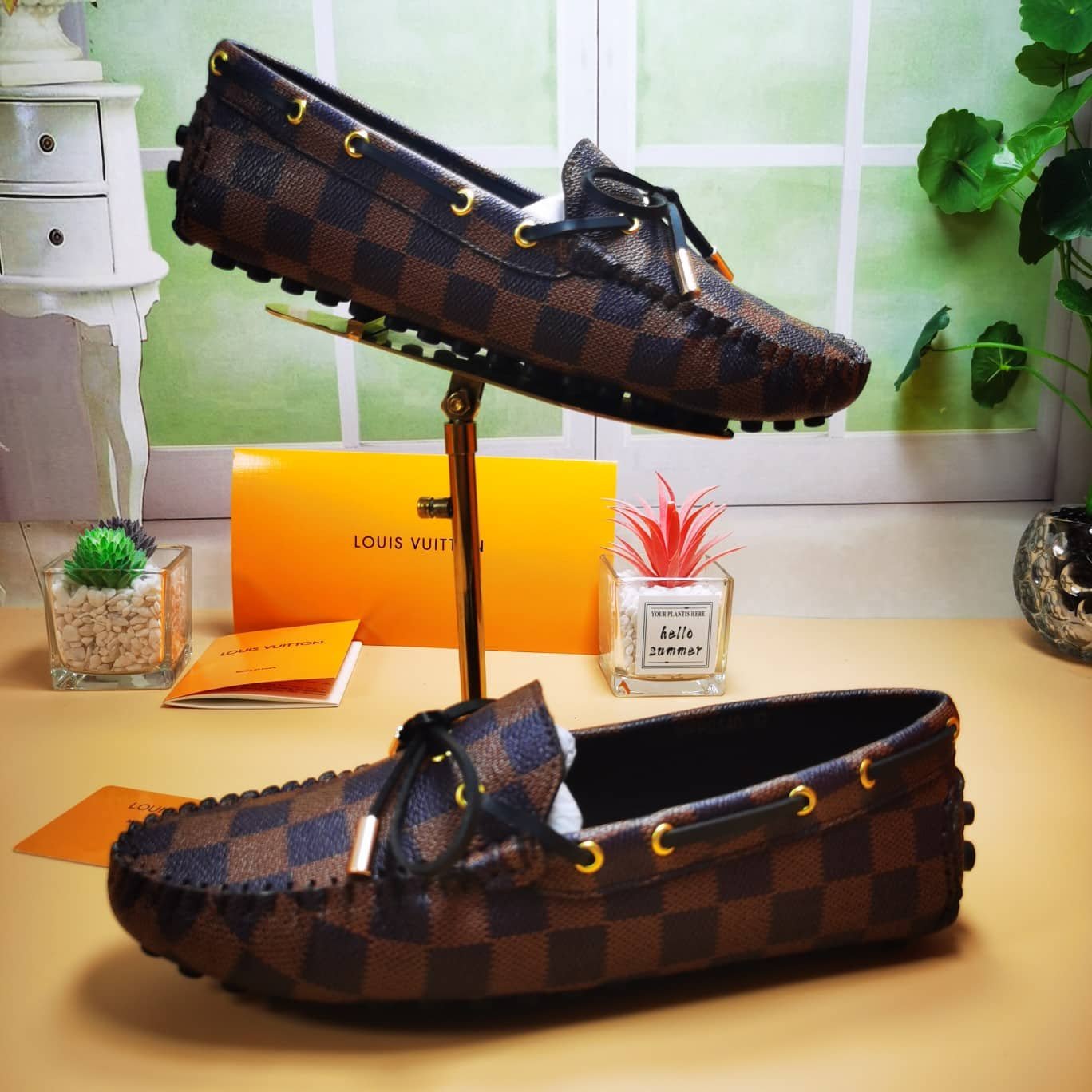L0vis Vvtt0n Gloria Loafers Damier Brown