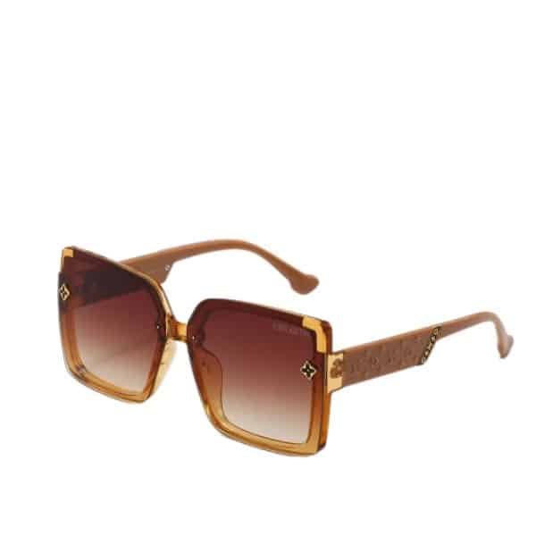 L0vis Vvtt0n Monogram Square Glasses Brown