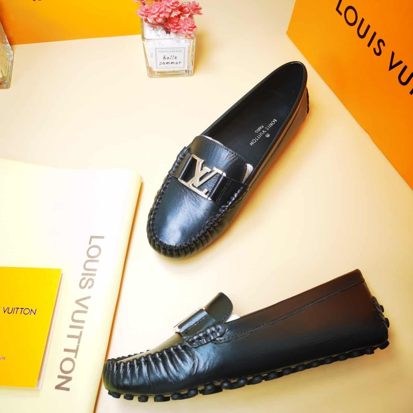 L0vis Vvtt0n Monte Carlo Mocassin Shoes Black