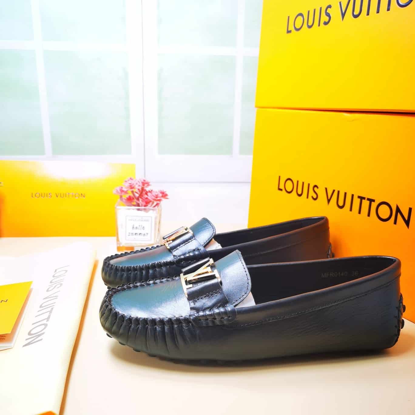 L0vis Vvtt0n Monte Carlo Mocassin Shoes Black