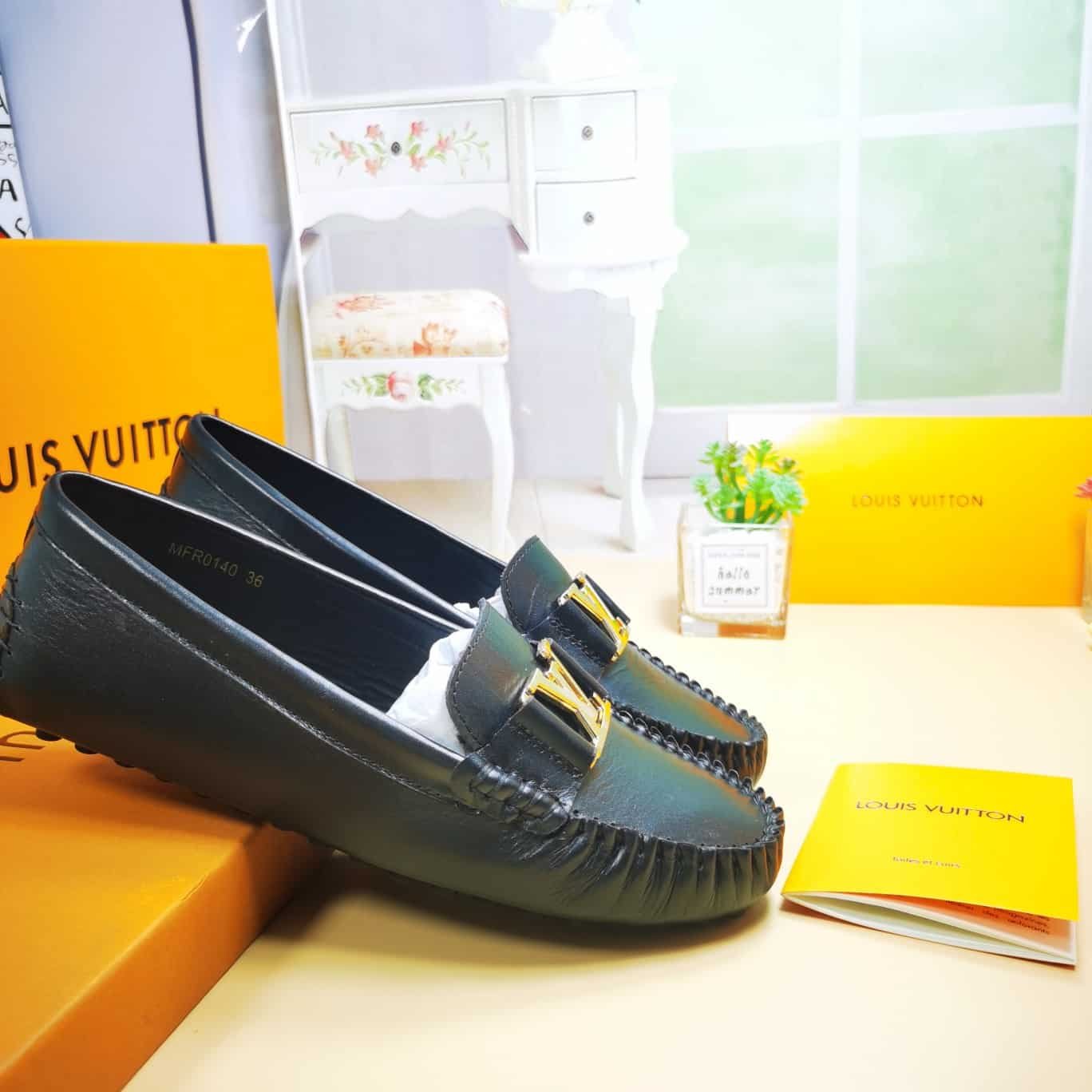L0vis Vvtt0n Monte Carlo Mocassin Shoes Black