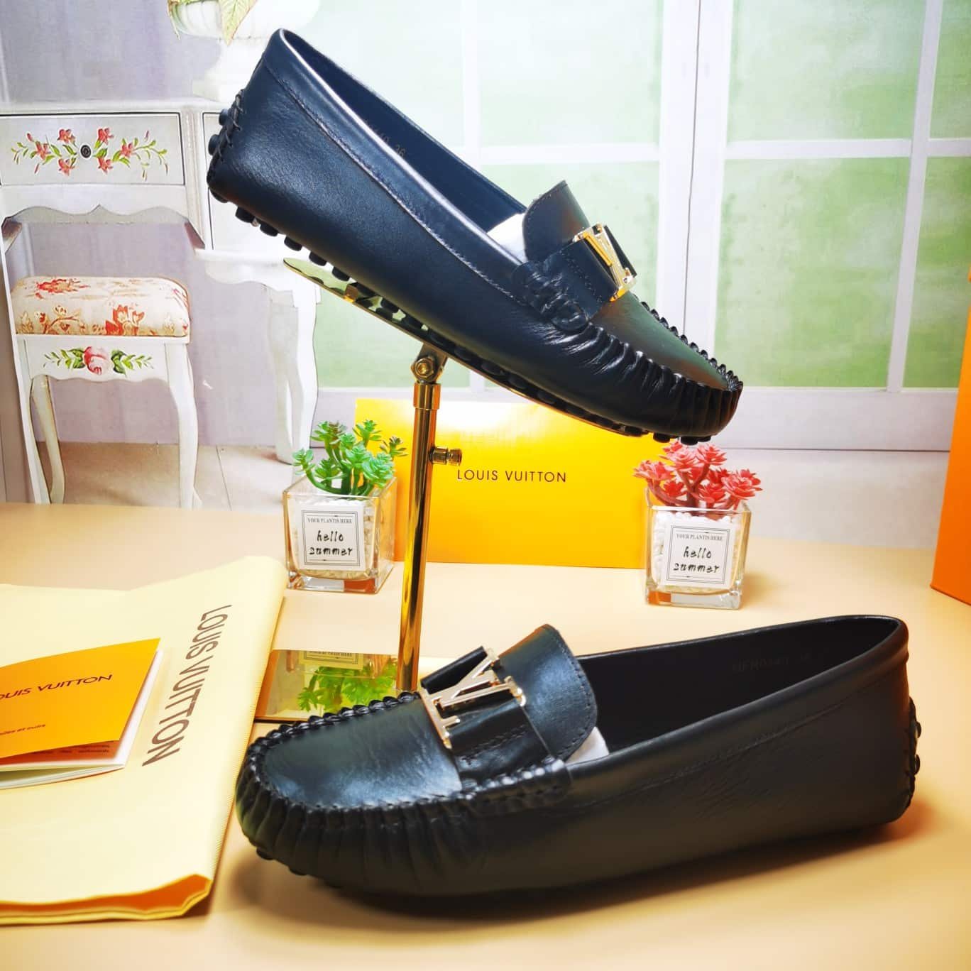 L0vis Vvtt0n Monte Carlo Mocassin Shoes Black