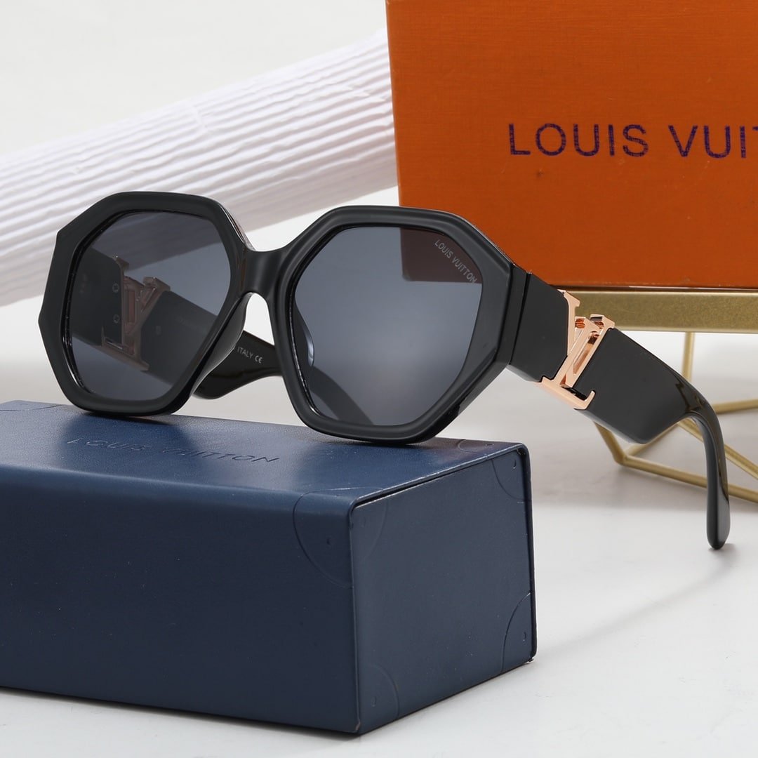 L0vis Vvtt0n Lv Icon Round Glasses Black Z1728E